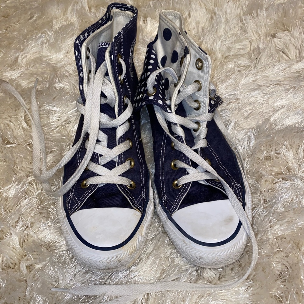 Blue High Two-Layer Top Converse